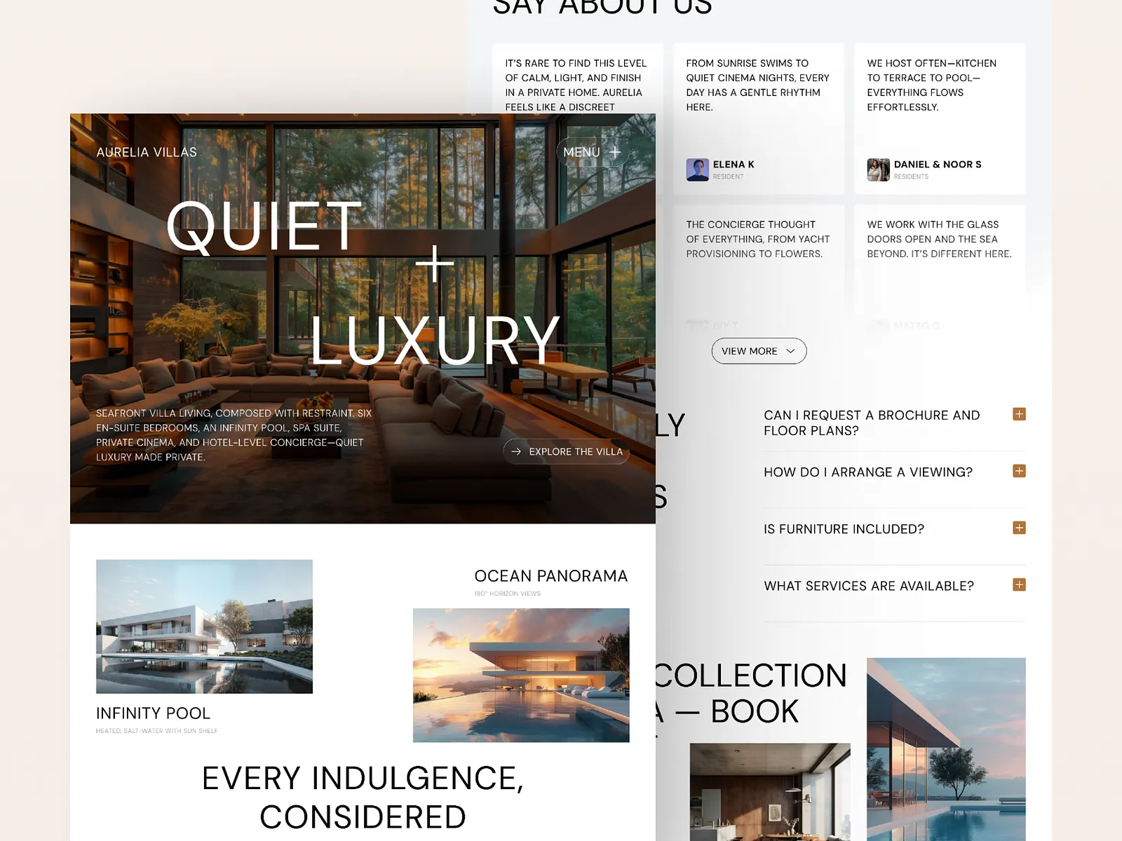 Luxury Villa Website